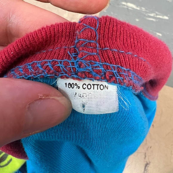 Ganesha Patchwork hand painted zip up hoodie from India - Picture 7 of 8